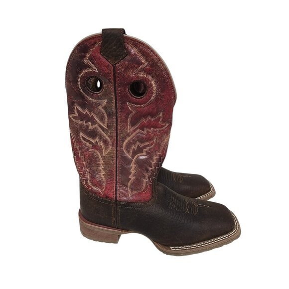 Laredo Men's 7977 Kosar Leather Square Toe Cowboy Western Boot Brown Size 9D - Picture 2 of 7